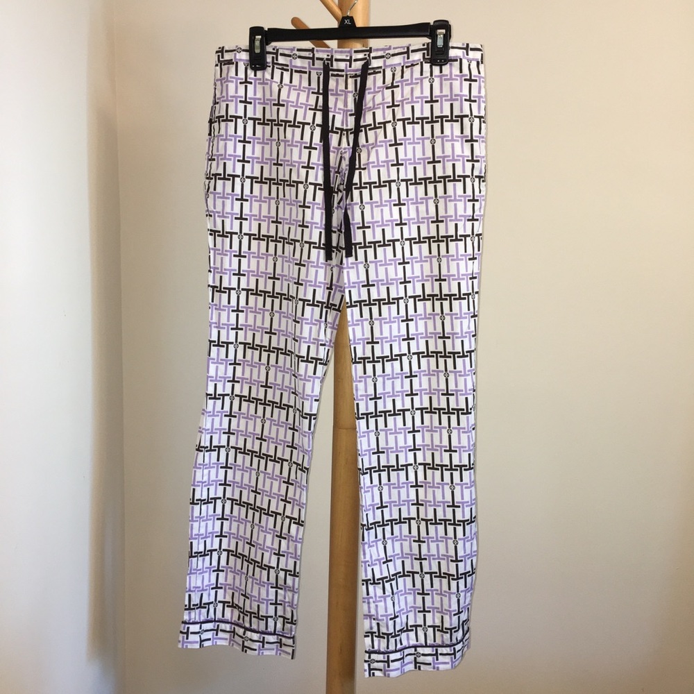 Tory Burch Logo Print PJ Pants